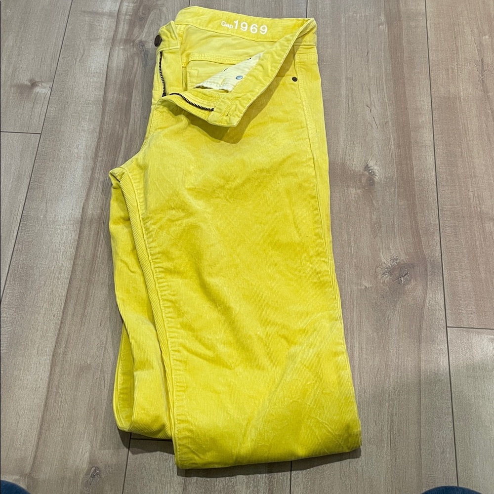 GAP Sunny Yellow Corduroy Pants